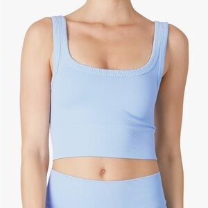 NIKIBIKI Light Blue Women's Ribbed Crop Top